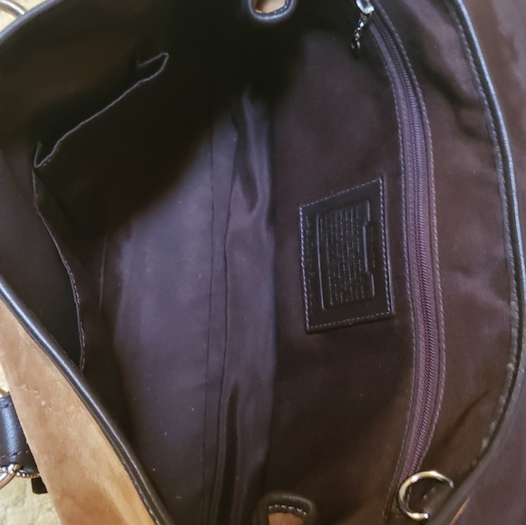Coach suede handbag - Picture 3 of 3
